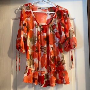 Ricki’s chiffon cold shoulder blouse